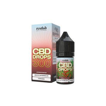 CBD Drops 300 мг Arctic Watermelon, кавун і м&rsquo;ята, Restlab 205017072026 фото