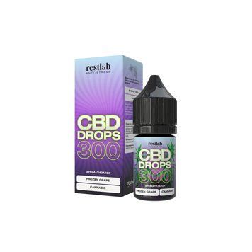 CBD Drops 300 мг Frozen Grape, виноград з прохолодою, Restlab 224517072026 фото