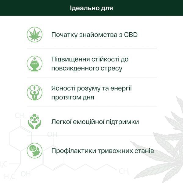Олія КБД Isolate 5% 500 мг MCT зі смаком &laquo;М&rsquo;ята&raquo;, 10 мл 98766-V2 фото