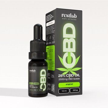 CBD-олія 25% (2500 мг), 10 мл, оригінальний смак 204627082026 фото