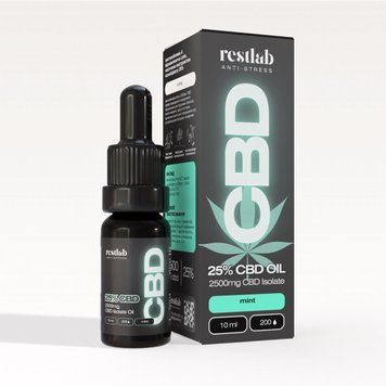 CBD-олія 25% (2500 мг), 10 мл, м&rsquo;ятний смак 213027082026 фото